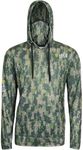 HECS Hunting HECStyle Stealth Screen Hoodie with Face Mask Deer Turkey & Big Game Hunting Accessories & Gear Unisex-4XL Green