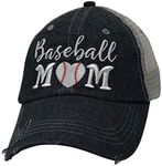 Cocomo Soul Womens Baseball Mom Hat | Baseball Mom Cap 202 Dark Grey