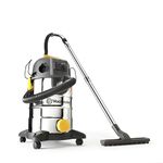 Vacmaster Wet & Dry Vacuum Cleaner 30L with Push Clean Filter. 240V L Class Industrial Dust Extractor. 1400W Motor, Power Take Off & HEPA 13 Filtration. For Commercial & Professional Use