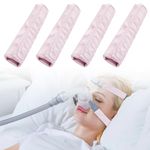 LKLKKC 4-Packs Satin CPAP Strap Covers, CPAP Strap Comfort Pads, CPAP face Pads, Comfortable CPAP Supplies CPAP Face Cushion Universal and Comfort Silky CPAP Headgear Pads for Reducing Red Marks