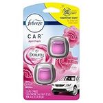 Febreze Car Air Freshener Vent Clip Downy April Fresh Scent, 06 oz. Car Vent Clip, 2 Count, Blue and Pink