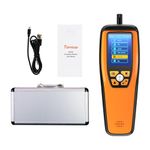 Indoor Air Quality Monitor Temtop 8 in 1 PM2.5 PM10 CO2 HCHO Particle Counter Temperature Humidity with Data Export Indoor Air Pollution Detector w/Audio Alarm for Home Office Wildfire(M2000 2nd)
