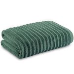 Towelogy Bamboo Extra Large Bath Towels (90x140cm, 1 Pack) - Highly Absorbent & Fast Drying Bath Sheets OEKO-TEX CERTIFIED (Green, 1)