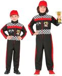 Widmann - Children's costume Formula 1 driver, jumpsuit, racer, athlete, theme party, carnival