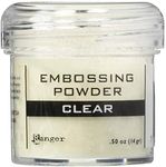 Ranger Embossing Powder, .50 Ounce Jar, Clear