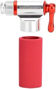 ZOYOSPORTS Mini CO2 Inflator Portable Bicycle Tire Pump for Road and Mountain Bikes - No CO2 Cartridges Included (Red)