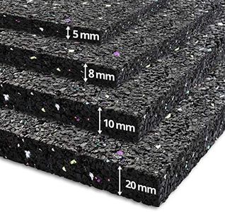 etm Tapis anti-vibration 60x60 cm - Réduire les vibrations et absorber des chocs - Idéal pour machine à laver, sèche-linge et machine à café - Tapis anti-déplacement en caoutchouc - Épaisseur 2cm