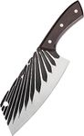 Agabani Cleaver Knife,Ultra Sharp Chinese Cleaver Knife, High Carbon Stainless Steel Meat Knife with Forged Blade & Polypropylene Handle, Heavy Duty Chinese Cleaver for Meat Cutting Vegetable Slicing