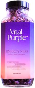 Vital Purple High Flavanol Cocoa Energy Nibs 10z | 100% Raw | 28 Servings | 1 Month Supply | Purple Cacao