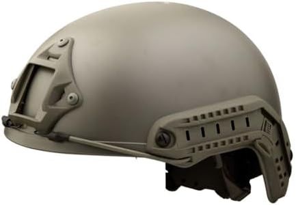 DLP Lightweight Tactical Bump Helmet - ImpaX Extreme Plus - High Cut OPS Core Military Combat Airsoft Helmet - Fast MICH ACH - Night Vision Mount & Accessory Bundle Included (Foliage Green)
