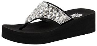 Yellow Box Womens Perri Wedge Flip Flops