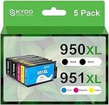 950XL 951XL Ink Cartridges Comb Pack, 5-Pack, 8600 Ink Cartridge, Replacement for HP 950 XL 951 XL Ink Cartridge, Work with OfficeJet Pro 8600 8610 8620 8100 8630 8660 8640 276DW 251DW Printer