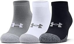 Under Armour Heatgear Low Cut Socks, Grey, X-Large, Pack of 3