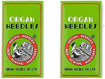 Organ Needles for JUKI and JANOME Quilting Machines 20-Piece, Size 14/90 and 16/100 HLX5