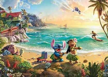 Ceaco - Thomas Kinkade - Disney - Lilo and Stitch - 1000 Piece Jigsaw Puzzle