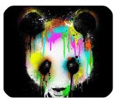 Colorful Panda Face Art Customized Durable Home and Office Mousepad