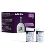 AGARO Blood Glucose Test Strips, 50pcs, Instant Blood Sugar Test at Home, Glucometer Machine, Blood Glucose Monitoring Device, Fast Blood Sugar Testing, Simple & Accurate, GLS-76.