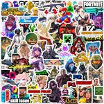 Paper9store Pack of 90+ Gaming Stickers for Laptop, Gamer Stickers Bike Helmet, Gaming Console, Guitar, Mobile Case etc Includes Popular Single/Multi Players Game Characters