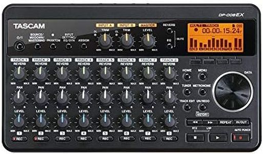 TASCAM DP-008EX 8-Track Digital Pocketstudio Multitrack Recorder, Built-in Mics, Songwriting, Battery Operated