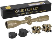 Goetland Air Rifle Scope 3-12x40 AO Red Green Blue Illuminated Crosshair SFP Mounts for Air Gun Airsoft Crossbow Hunting Tactical