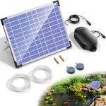 Biling 15W Solar Pond Aerator with 4400mAh Battery for Garden Fish Ponds