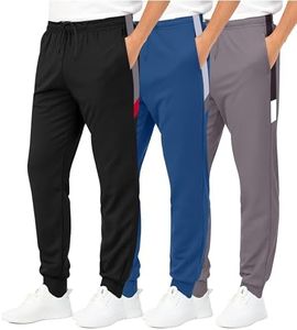 3 Pack Boys Tricot Sweatpants Joggers Kids Boy Jogger Sweatpant Pant Track Pants Athletic Workout Gym Apparel Training Fleece Tapered Slim Fit Tiro Soccer Casual Clothing,Set 10,XS (6/7)