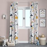 UrbenQueen Polyester Blend Kids Sky Digital Printed 7 Feet Door Curtain for Kids Room Piece of 4 (4 x 7 Feet)(Size:48 x 84 inch) Door