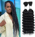 Deep Wave Bulk Human Hair Braiding 