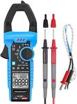 Inrush Current Meter 1000A Digital Clamp Meter AC/DC Current Volt Amp Ohm Meter Clamp on Multimeter True RMS 6000 Counts NCV VFD LOZ Measures Current Voltage Temperature Capacitance Resistance