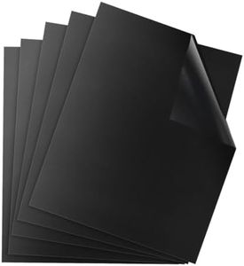 MEZOKUCEL 5 Pack Oven Liners for Bottom of Oven-40x33cm, BBQ Grill Mats for Outdoor Grill, Teflon Oven Liners for Bottom of Oven for Gas, Charcoal, Electric Grill Kitchen Cooking Accessory Reusable
