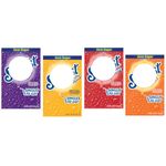 Drink Mix SUGAR FREE 4 Box Bundle - Strawberry, Grape, Pineapple, Orange - 24 Drink Packets