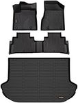 Binmotor-All Weather Floor Mats & Cargo Liner for Nissan Murano 2024-2017.5 S | SL | SV | Midnight Edition | Platinum ，Heavy Duty Car Floor Liners-Black Murano Accessories