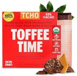 TCHO Toffee Time 53% Oat Milk Chocolate Bars (5 pack) | Plant Based, Organic & Fair Trade, | Non GMO, Non-Dairy, Vegan Chocolate, Soy Free (2.5oz each)