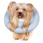 Elizabethan Collar, Water-Resistant Soft Adjustable Protective Cone After Surgery for Dogs and Cats, Waterproof Recovery Cone Collar, Soft Pet Recovery Collar Does Not Block Vision E-Collar (L)