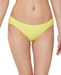 Jessica Simpson Women's Mix & Match Solid Eyelet Bikini Swimsuit Separates (Top & Bottom), Spritz Hipster, XL