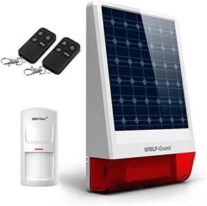 Wolf-Guard 433MHz 120db DIY Home Sirena da esterno senza fili sistema di allarme domestico ad energia solare