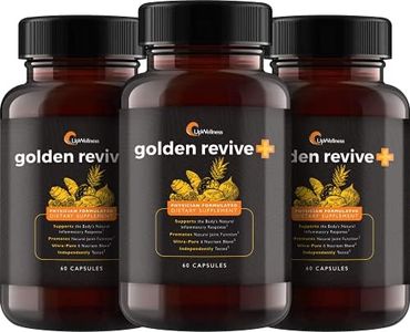 UpWellness: Golden Revive + - Joint Pain Relief with Quercetin, Magnesium, and Turmeric - 3 Pack - 6 Active Ingredients for Musculoskeletal Support - Joint and Muscle Care - Physician Formulated