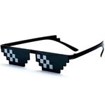 Thug Life Glasses Pro Meme Swag sunglasses Cool Sigma Attitude Goggles Shades Funky pixelated Party Casual Glasses Glass For Boys Girls Women Men Kids ThugLife Sunglasses