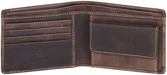 Visconti Billetera doble de cuero Pequeño Marrón