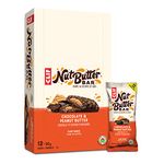 Nut Butter Bar - Organic Snack Bars - Chocolate & Peanut Butter - (50 Gram Protein Snack Bars, 12 Count)