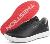 Zakey Spikeless Golf Shoes Men Professional Golf Foowears Luxury Walking Footwears for Golfers Outdoor (10.5,Black)