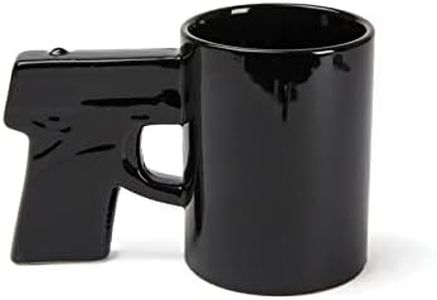 BigMouth Inc Gun Ceramic Coffee Mug, Novelty Pistol Cup, Coffee Gifts for Men, 14 Ounces