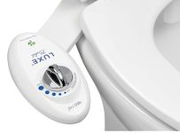 Luxe Bidet Neo 110 - Fresh Water Non-Electric Mechanical Bidet Toilet Seat Attachment (White and White)