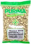 Salted Pistachio Nuts 1kg - Roasted and Salted Pistachios - Dry Oven Roast Salty Unshelled Kernels - Pub Snacks Large JUMBO Bulk Bag- Snacking Nut No Oil or Preservatives - PURIMA