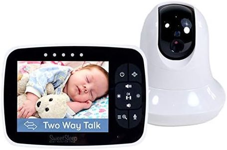 High-Performing Baby Monitor with Camera - Exceptional Picture Quality & Audio, Equipped with Night Vision Mode, Includes Temperature Display, Pan-Tilt-Zoom Baby Camera, Perfect Nursery Accessory