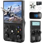 YEQOO R36MAX Retro Handheld Game Console, 4.0 Inch IPS HD Screen Portable Retro Gaming Console, 1.5GHz CPU Support 30+ Emulator Console Video Game Console, 4000mAh Battery (128GB Black)