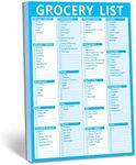 90 Pages Grocery Shopping Weekly Planner List Note Pad with Magnet Mountings (6" x 9")