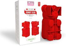 (Red) - DIY Giant Gummy Bear Mould PREMIUM Quality Silicone + RECIPES and Gift BAGS Included Make BIG Bear Treats (Gummy, Cakes, Breads, Chocolates, and More) - By Mister Gummy (Red)