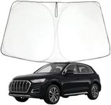 Foldable Windshield Sun Shade fit for Audi Q5 SQ5 2025 2024 2023 2022 2021 2020 2019 2018, Front Window Q5 Sunshade Sun Visor Cover Blocks UV Rays Keep Your Car Cooler