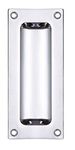 Zoo Hardware FB90 Rectangular Recessed Flush Door Pull Handle 102 x 45mm (Polished Chrome)